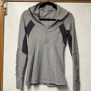 Lululemon Pullover, ruffled reflective sleeves
